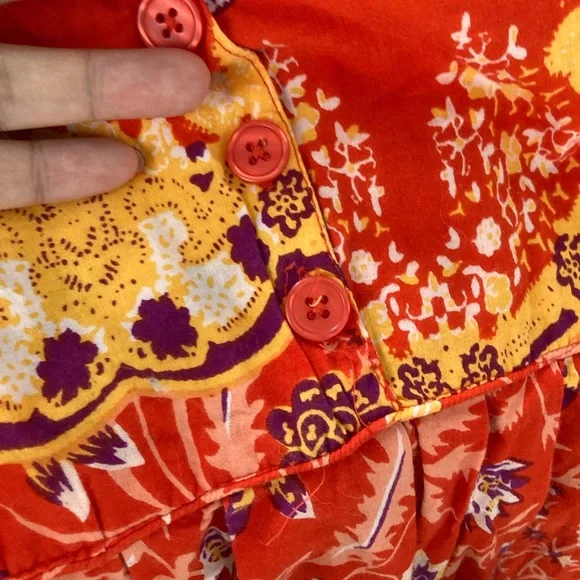 Only Necessities Floral Red Dress - Picture 3 of 3